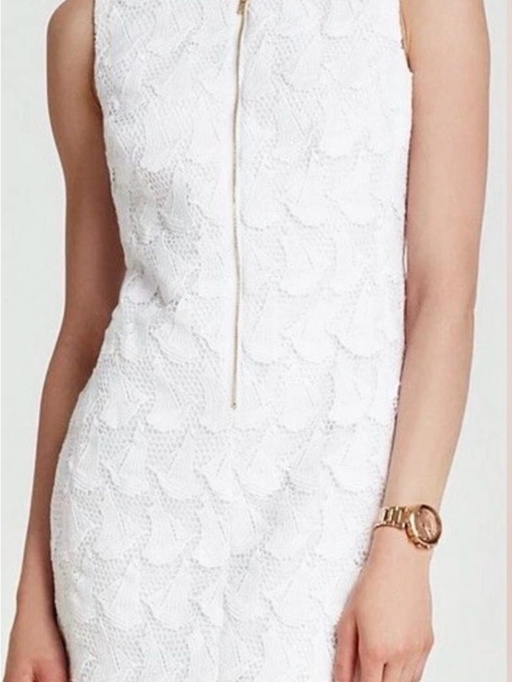 Lilly Pulitzer Kolby Resort White Boaty Sailboat Lace Zip Up Shift Dress 6
